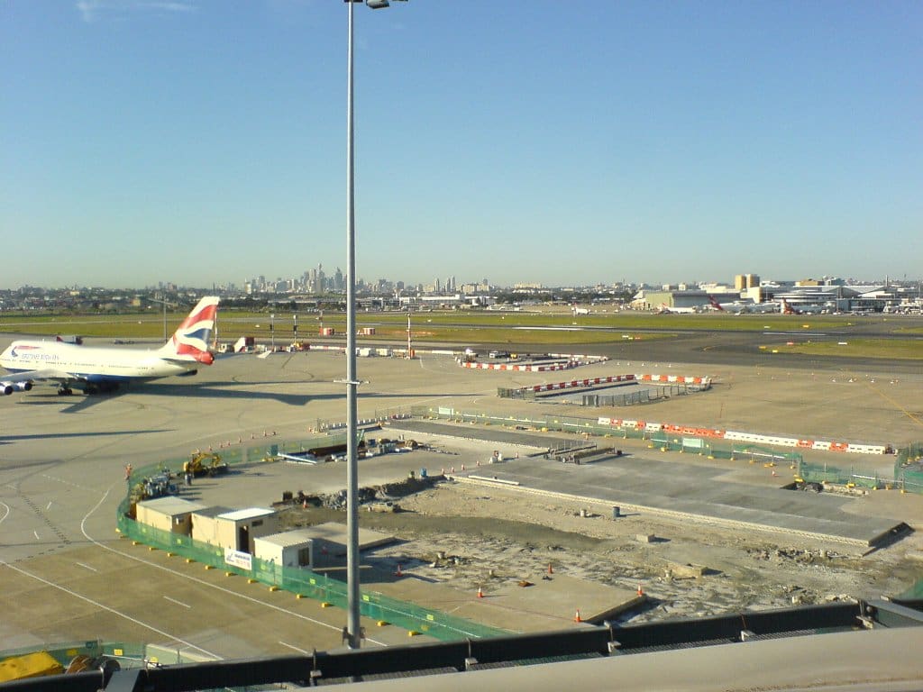 Airport apron survey works at Sydney Airport surveying services