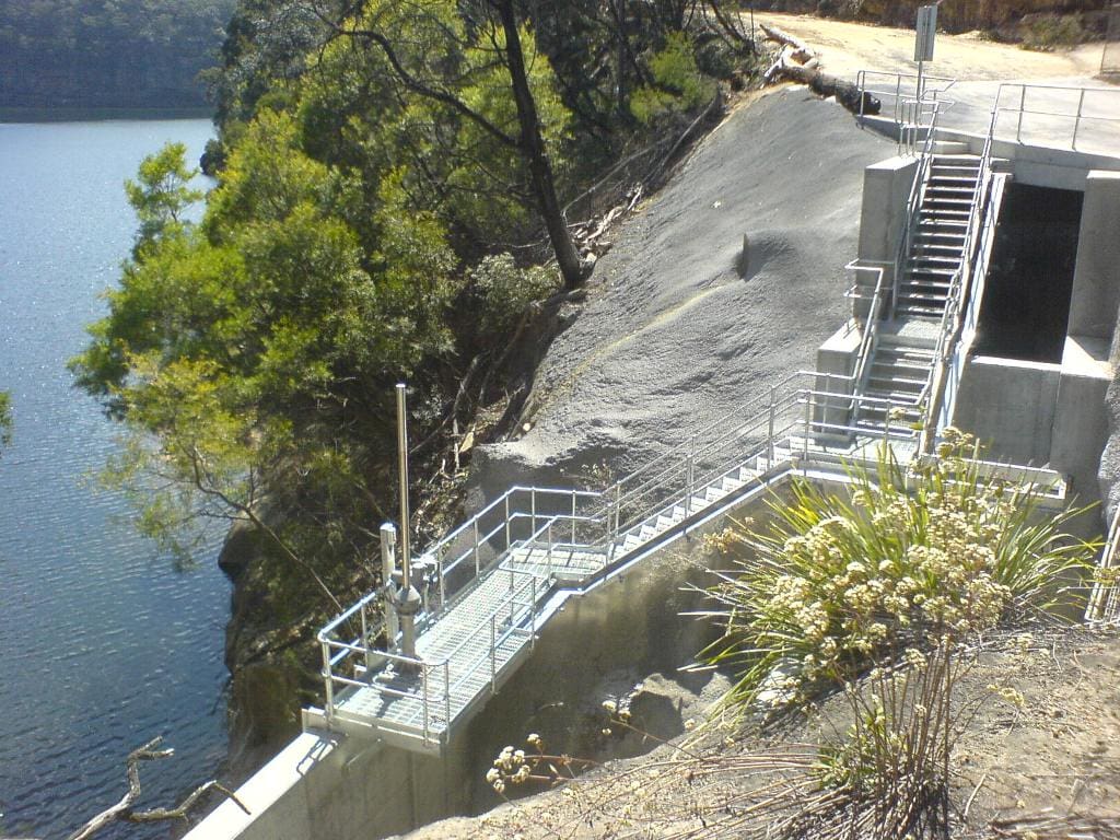 Nepean Dam discharge structure survey services Sydney